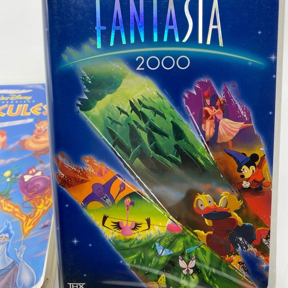 Disney Hercules & Fantasia Disney Masterpiece VHS Tape Clamshell Case Movie - Picture 2 of 6